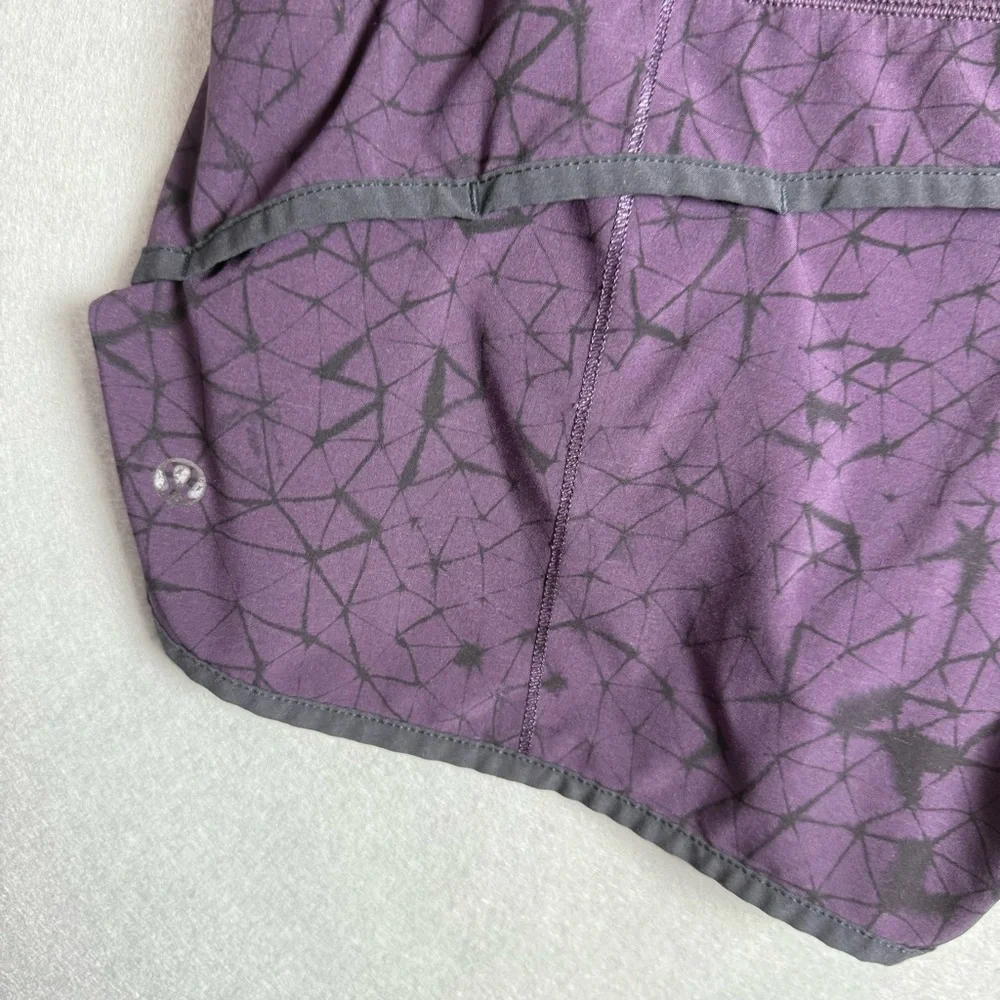 Lululemon Womens Speed Up Short 4-way Stretch Star Crushed Black Cherry size 6 - Picture 4 of 11